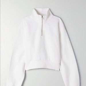 TNA quarter zip crop sweatshirt